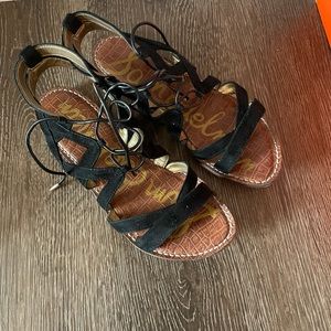 Sam Edelman black gladiator style sandals - Size 7